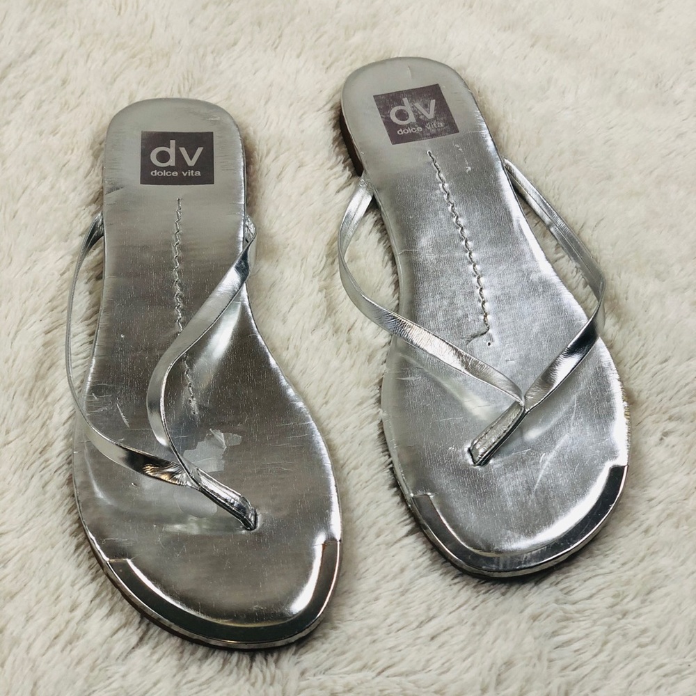 Dolce Vita Silver Sandals